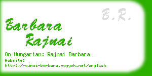 barbara rajnai business card